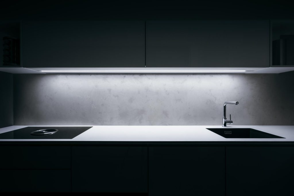 LED Strip Lights under kitchen cabinets