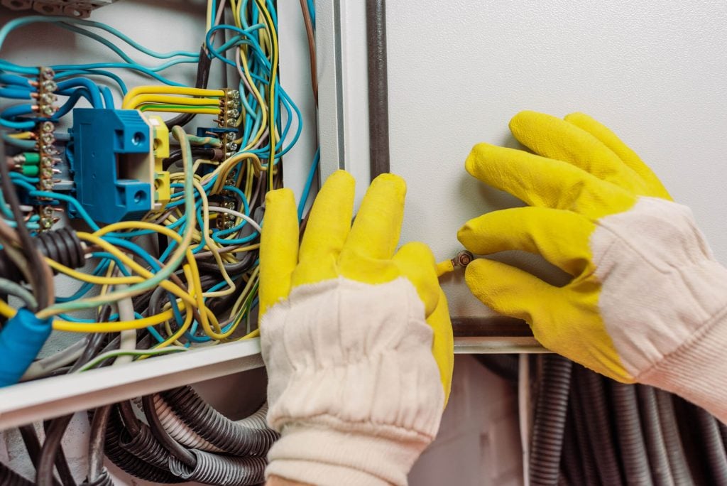 An Electrician Doing Wiring