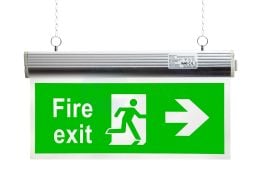 EcoBrite® 2W Emergency LED Hanging Exit Sign with RIGHT ARROW
