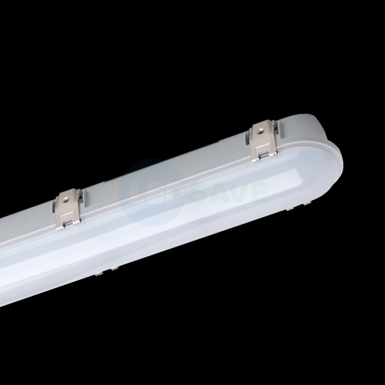 LED ME 2FT Single IP65 Non Corrosive Weatherproof Fluorescent LED Light Fitting Energy EFFICIENT Outdoor for GARAGES 1x9W LED Tube Included GREENHOUSES OR Commercial Applications Sheds Workshop 
