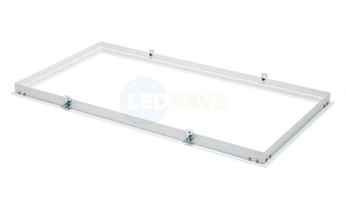 White Office Lighting 600 x 300 LED Surface Mounting Panel Frame Kit 
