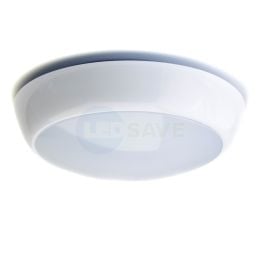15W LED POLO Bulkhead (3 Hour Emergency) - White Bezel
