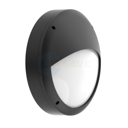 18W Round 3hr Emergency Die-cast Half Moon LED Bulkhead Light